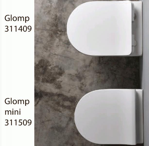 Lavabo Glomp Mini rimless væghængt toilet - Mat sort Lavabo Glomp Mini rimless væghængt toilet - Mat sort