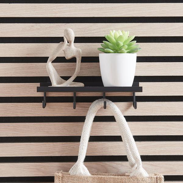 Hylde til akustikpanel inkl. 4 kroge - Dyb - Vandret/lodret