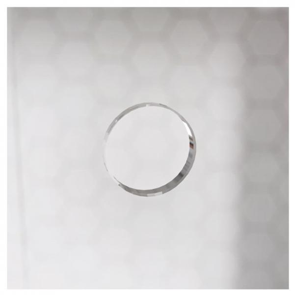 Bath bruseniche m/fast v&aelig;g - Klar glas - Messing