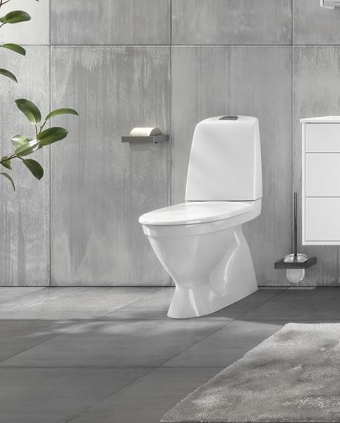 Gustavsberg Nautic 1500 toilet m/Hygienic Flush, C+ og s&aelig;de