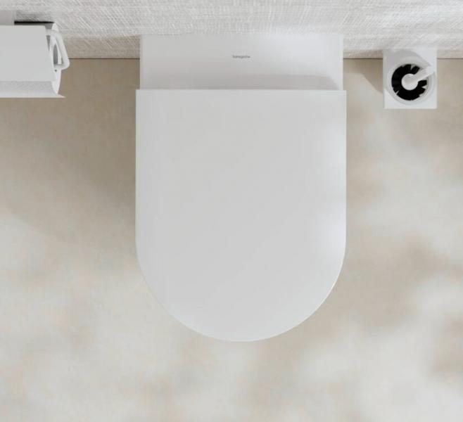 hansgrohe EluPura S Rimless v&aelig;gh&aelig;ngt toilet m/HygieneEffect og AquaHelix u/s&aelig;de