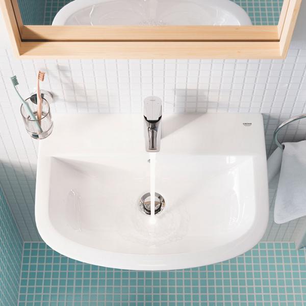 Grohe Bau 55 håndvask t/væg - 1 hanehul Grohe Bau 55 håndvask t/væg - 1 hanehul