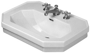 Duravit 1930 80 håndvask t/væg - 1/3 hanehuller - Wondergliss Duravit 1930 80 håndvask t/væg - 1/3 hanehuller - Wondergliss