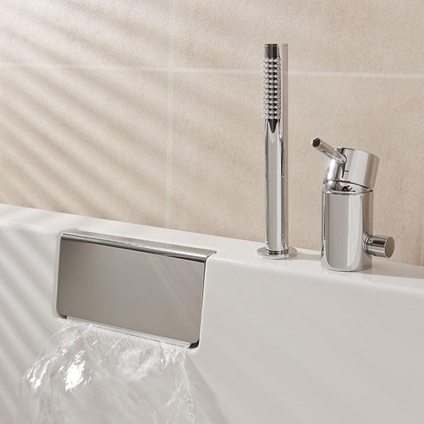 Str&oslash;mberg Celsius badekar t/indbygning - 170 x 70 - Venstre - 1 rygl&aelig;n