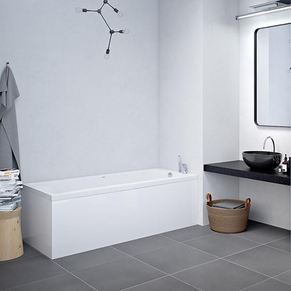 Strømberg Delta badekar t/indbygning - 170 x 70 - 1 ryglæn Strømberg Delta badekar t/indbygning - 170 x 70 - 1 ryglæn