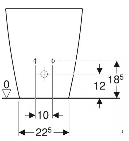 Geberit Smyle Square gulvstående bidet Geberit Smyle Square gulvstående bidet