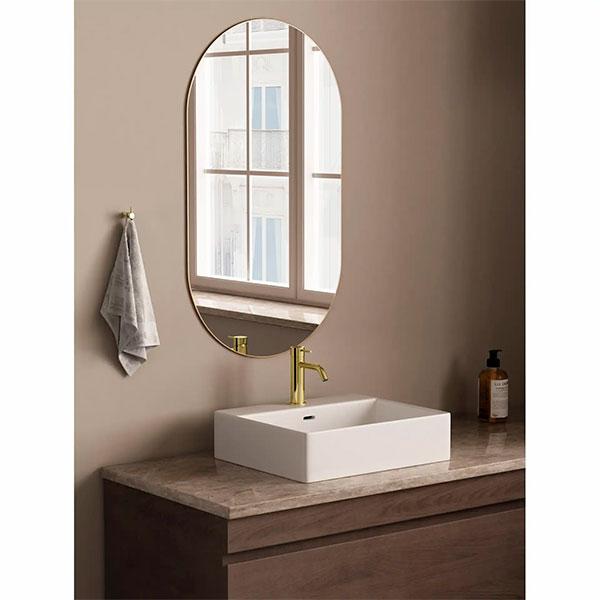 Lavabo Studio og Mira RS komplet pakke til badeværelset - Børstet messing PVD Lavabo Studio og Mira RS komplet pakke til badeværelset - Børstet messing PVD