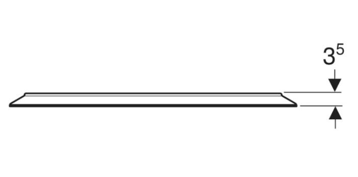 Geberit Option rundt spejl m/direkte og indirekte lys - &Oslash; 50 cm