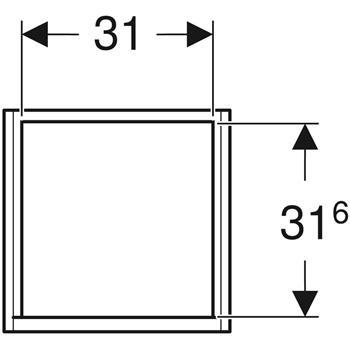 If&ouml; Sense Art h&oslash;jskab m/l&aring;ge - Mat hvid