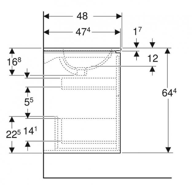 Ifö Sense Art 75 møbelsæt - Eg Ifö Sense Art 75 møbelsæt - Eg