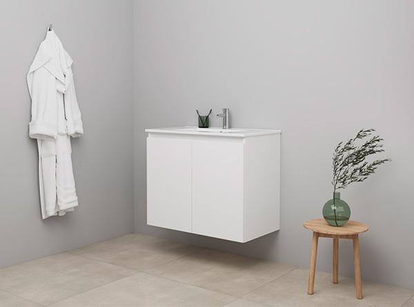 Sanibell Online 81 møbelsæt m/grebsfri låger - Mat hvid - Flatpack Sanibell Online 81 møbelsæt m/grebsfri låger - Mat hvid - Flatpack