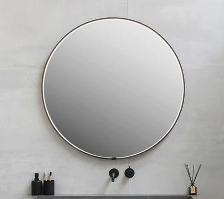 Sanibell Ink SP24 rundt spejl m/lys, varme og sensor Ø40 - Mat sort Sanibell Ink SP24 rundt spejl m/lys, varme og sensor Ø40 - Mat sort