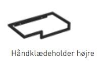 Sanibell Proline 40 håndvask m/håndklædeholder - Hanehul til venstre Sanibell Proline 40 håndvask m/håndklædeholder - Hanehul til venstre