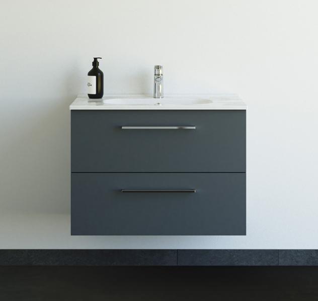 Dansani Mido+ 80 møbelsæt m/Kantate vask - Mat grå Dansani Mido+ 80 møbelsæt m/Kantate vask - Mat grå