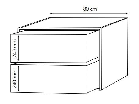 Cass&oslash;e Solid 80 m&oslash;bels&aelig;t - Massiv eg