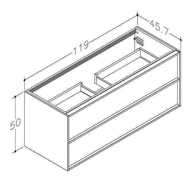Strømberg Skara 120 badeværelsesskab - Lys eg Strømberg Skara 120 badeværelsesskab - Lys eg