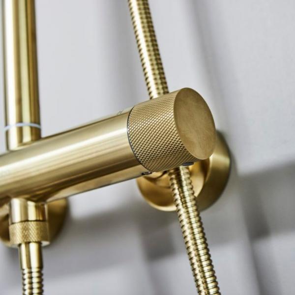 Cass&oslash;e Crystal Cut komplet brusesystem - T8 - B&oslash;rstet messing