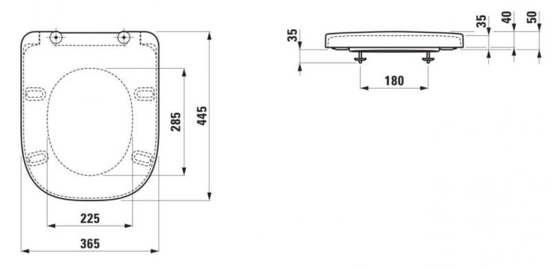Laufen MEDA rimless toiletpakke inkl. sæde m/softclose, cisterne og hvid betjening Laufen MEDA rimless toiletpakke inkl. sæde m/softclose, cisterne og hvid betjening