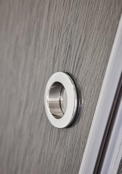 Hafa Infinity bruseniche m/fast v&aelig;g - Lace glas - Krom - 90x90 cm