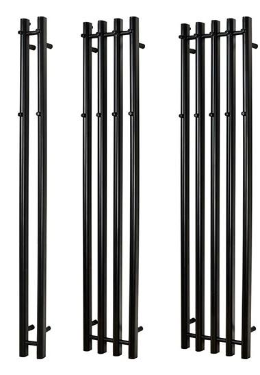 Kriss Vega håndklædetørrer - 10,6x142 cm - Mat sort Kriss Vega håndklædetørrer - 10,6x142 cm - Mat sort