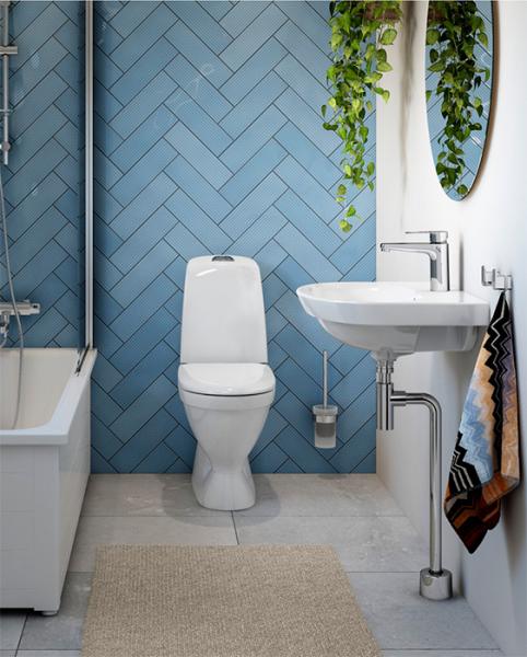 Gustavsberg 5560 Nautic 60 h&aring;ndvask t/v&aelig;g - Uden overl&oslash;b - 1 hanehul - Ceramic+