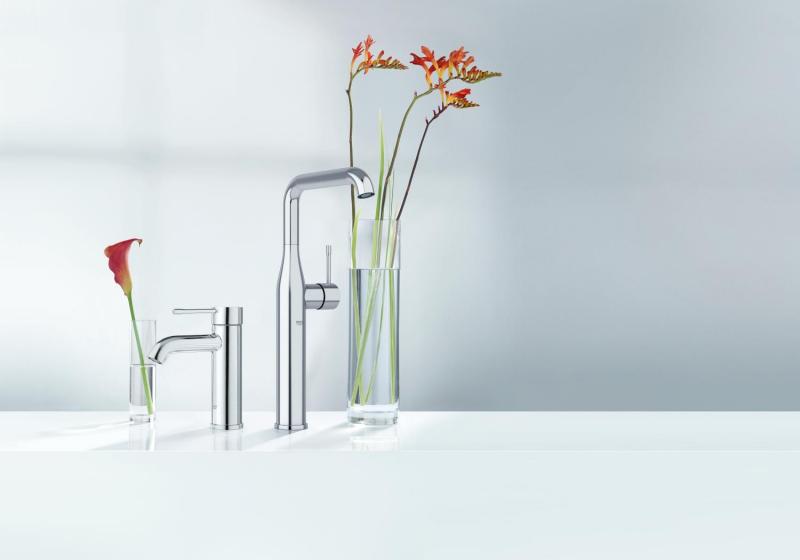 Grohe Essence New h&aring;ndvaskarmatur m/bundventil - Poleret warm sunset