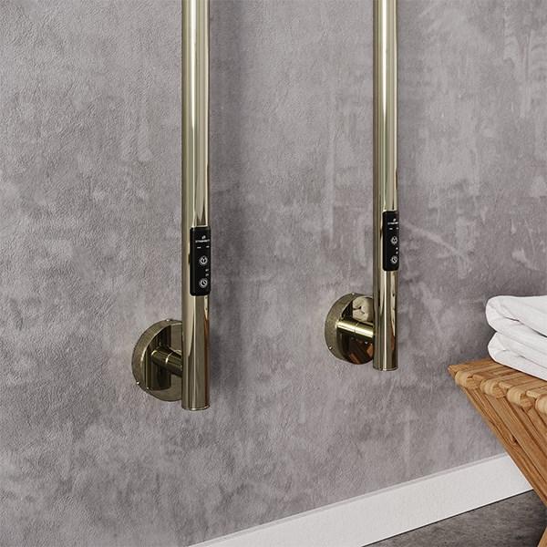 Strømberg Torre håndklædetørrer - 3,5x150 cm - Lakeret messing Strømberg Torre håndklædetørrer - 3,5x150 cm - Lakeret messing