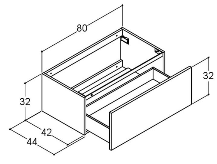 Dansani YOU Urban 160 møbelsæt m/Cube håndvask - Natur eg Dansani YOU Urban 160 møbelsæt m/Cube håndvask - Natur eg