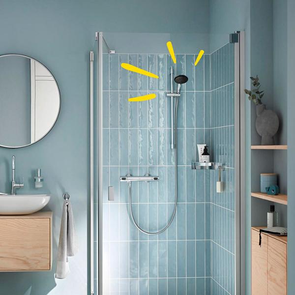 Grohe Vitalio Start 110 håndbruser 1 spray inkl. bruseslange og WaterSaving Grohe Vitalio Start 110 håndbruser 1 spray inkl. bruseslange og WaterSaving