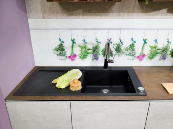 hansgrohe S514-F450 køkkenvask m/afløbsbakke - Vask til højre - Graphite black hansgrohe S514-F450 køkkenvask m/afløbsbakke - Vask til højre - Graphite black