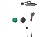 Komplet brusesystem til indbygning i v�g